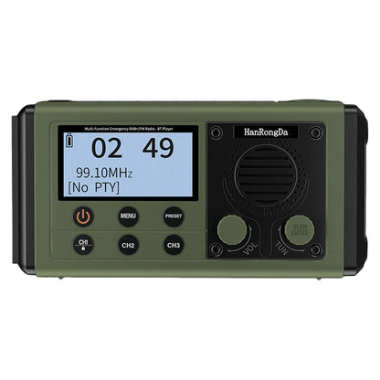 Portable Emergency Radio with Speaker Solar/Hand Crank