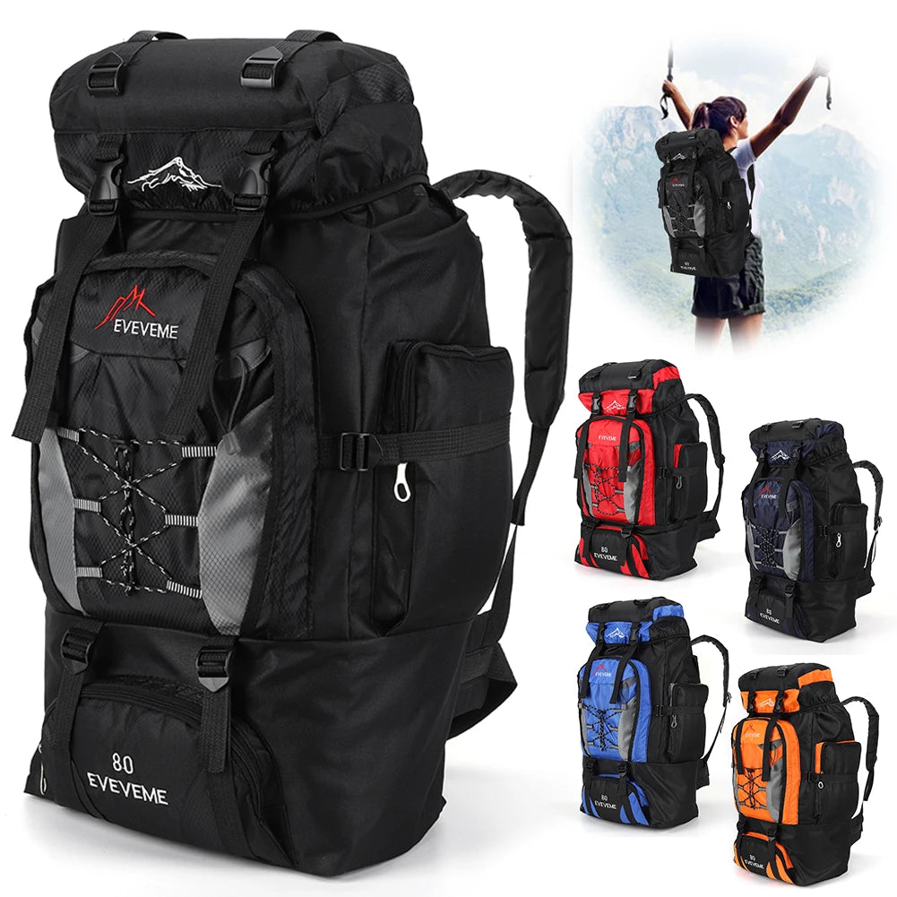 80L Mountaineering Backpack Large Capacity