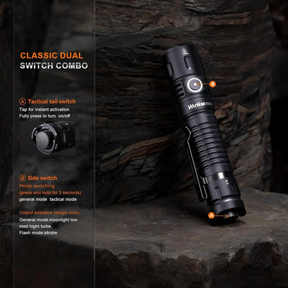 Wurkkos TD04 21700 Rechargeable Two Mode Group Tactical XHP50D HI Flashlight