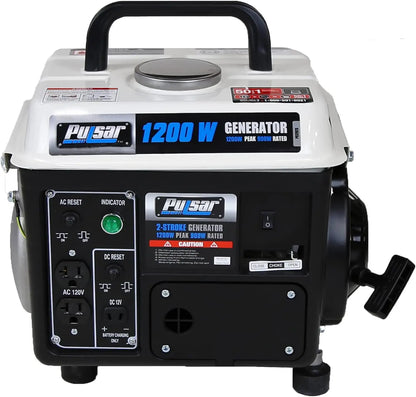 1200W Carrying Handle, PG1202SA Gas-Powered Portable Generator,
