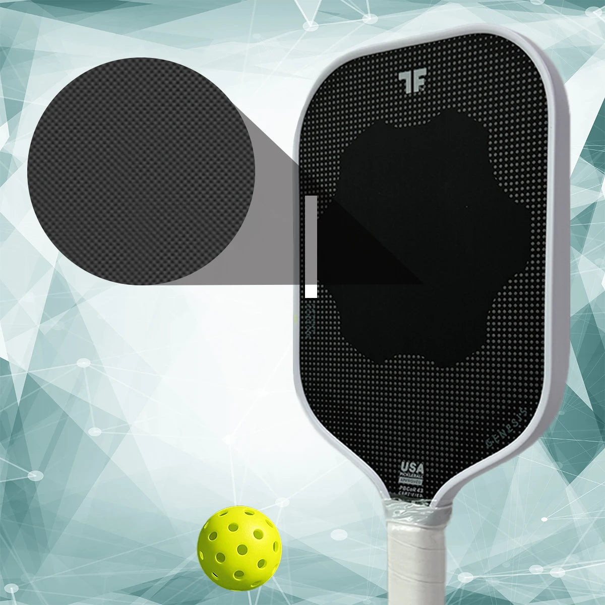 TF Genesis 3 Pickleball Paddle Hybrid – 100% Foam Core,