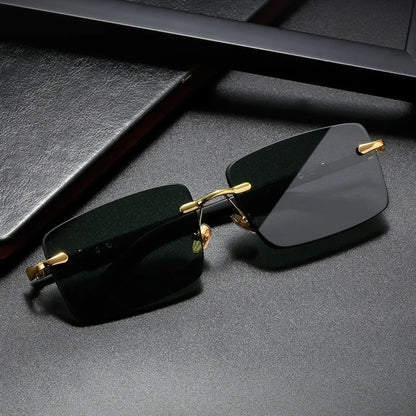 Retro Sunglasses Rimless Sun Glasses