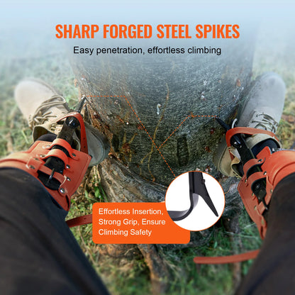 Tree Climbing Spikes Steel Climbing Spurs 350lbs