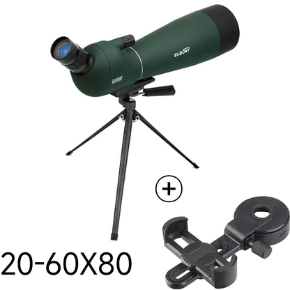 SV28 Spotting Scope 50/60/70/80mm Powerful Zoom With Tripod Waterproof