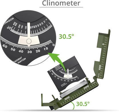Sighting Compass for Camping Navigation,