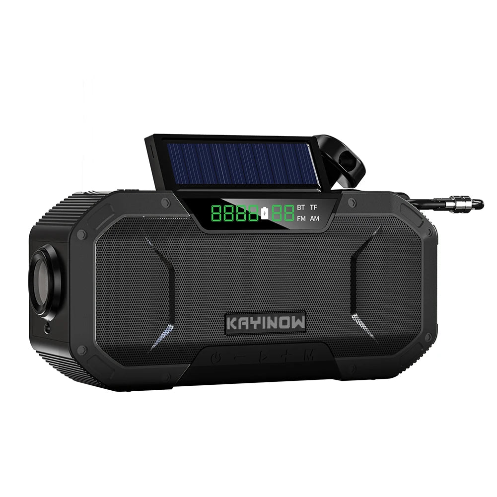 Portable Emergency Radio with Speaker Solar/Hand Crank