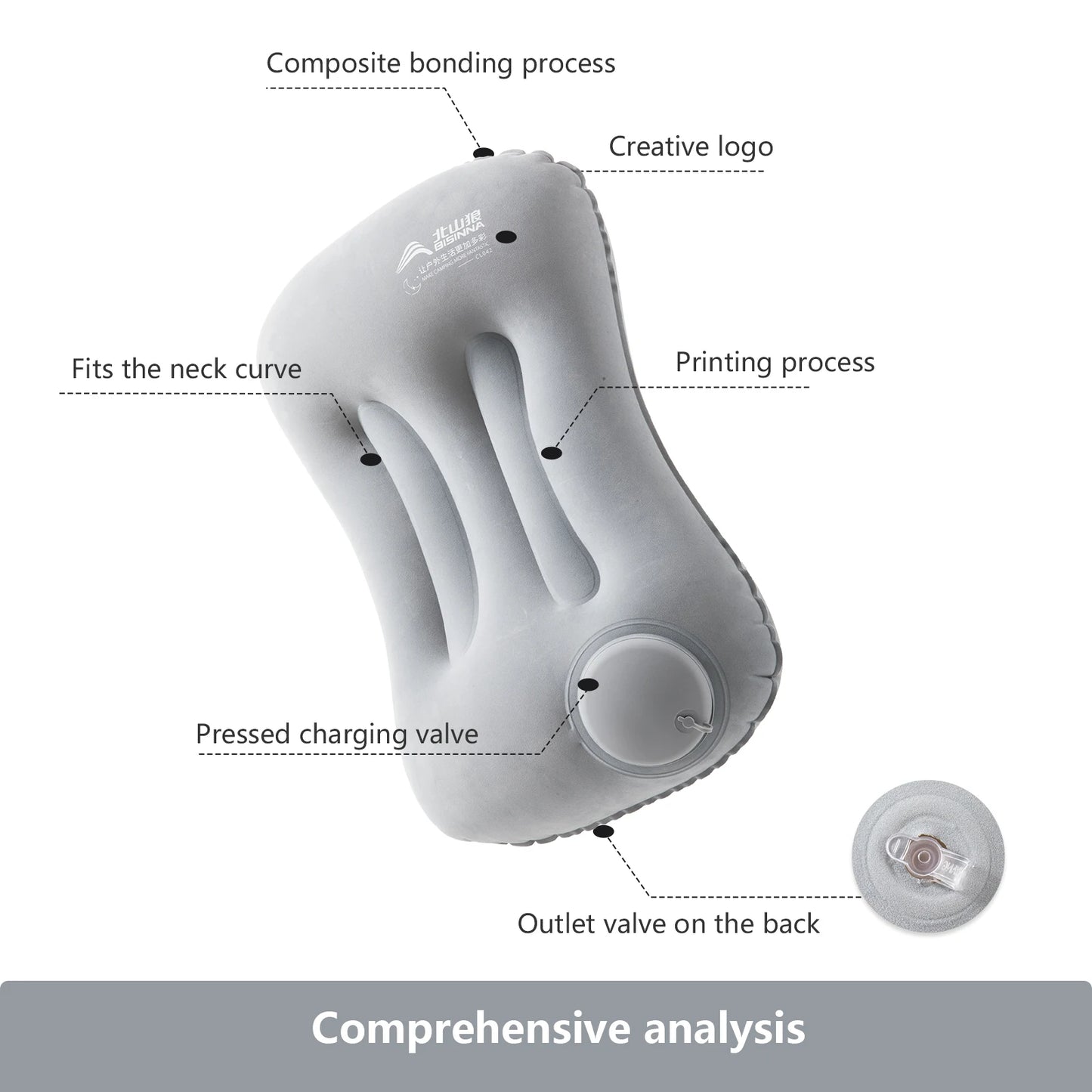 Camping Inflatable Pillow Portable Ultralight Travel Hiking