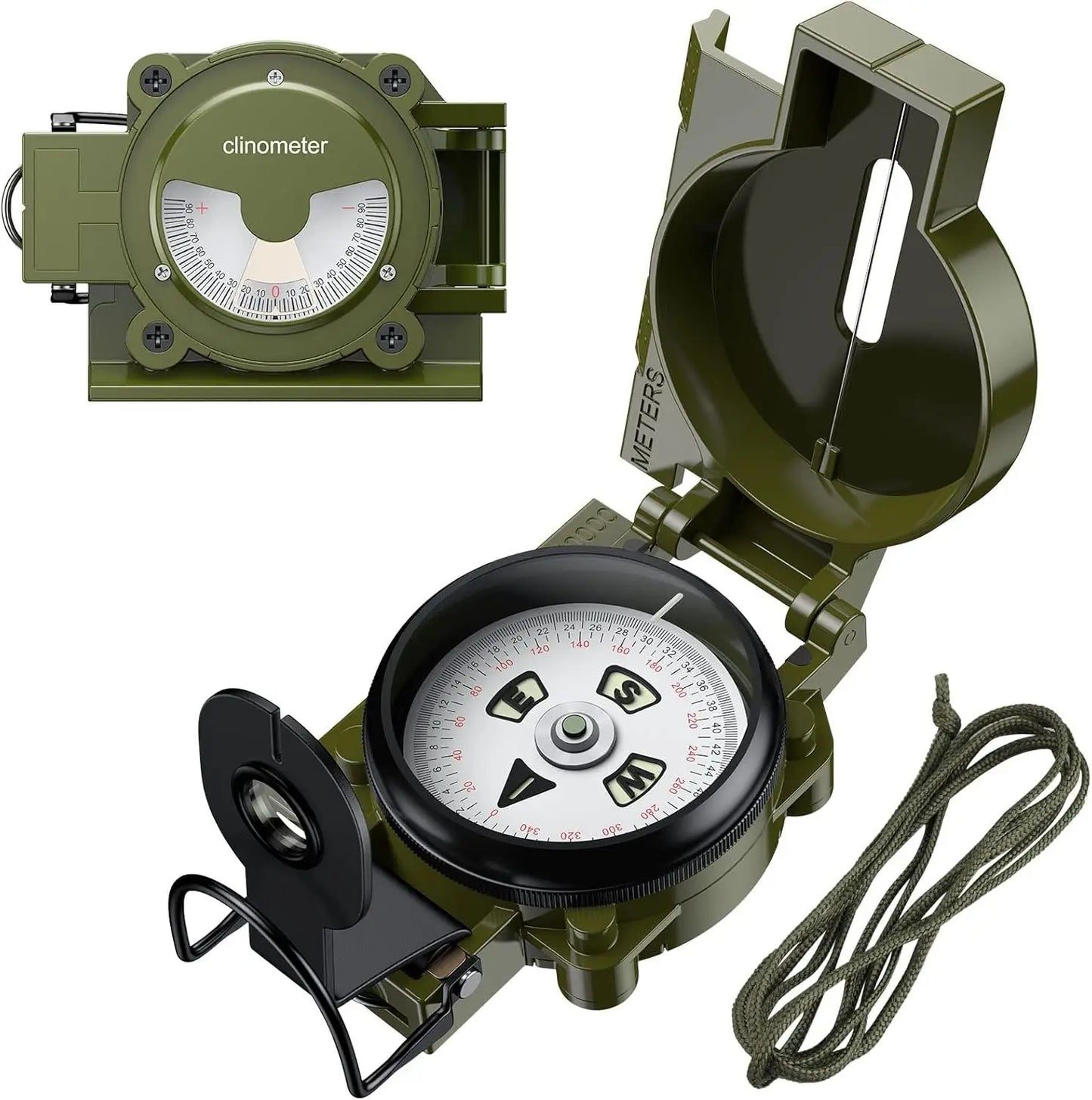 Hiking Compass with Clinometer, Waterproof Hand Held