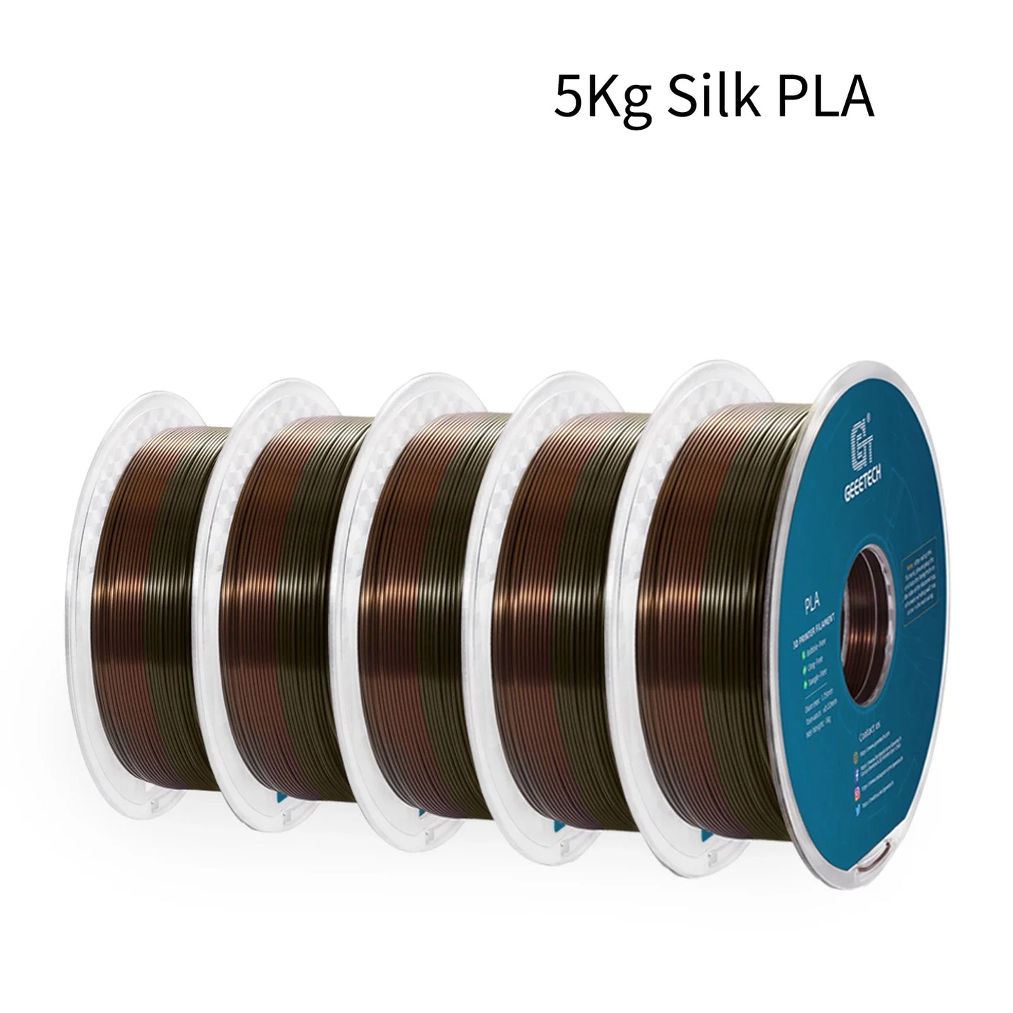 GEEETECH 5Kg 3D Silk PLA Filament