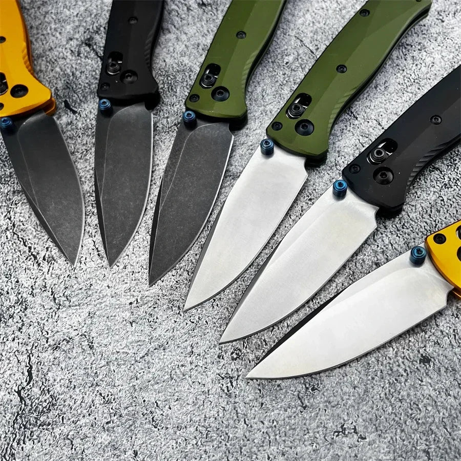 BM 533BK-2 Mini Bugout AXIS Folding Knife Plain Blade
