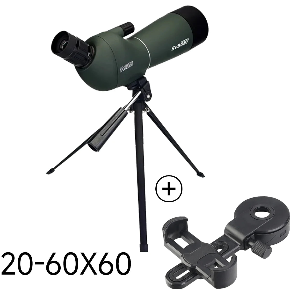 SV28 Spotting Scope 50/60/70/80mm Powerful Zoom With Tripod Waterproof