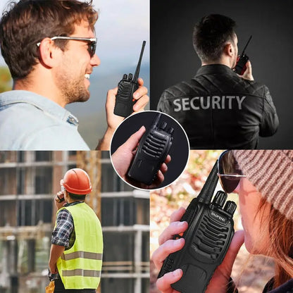 Baofeng Bf888S Long Range TwoWay Radios Rechargeable Earpiece Mic,