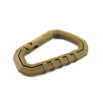 D-shape Camping Carabiners Reusable Snap Type Keychain