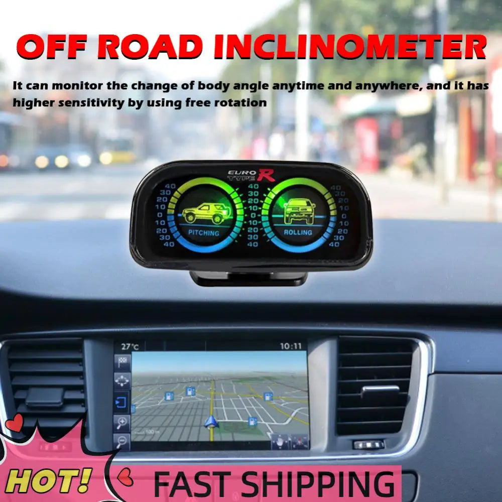 Digital Speed Slope Meter Backlight Car Compass