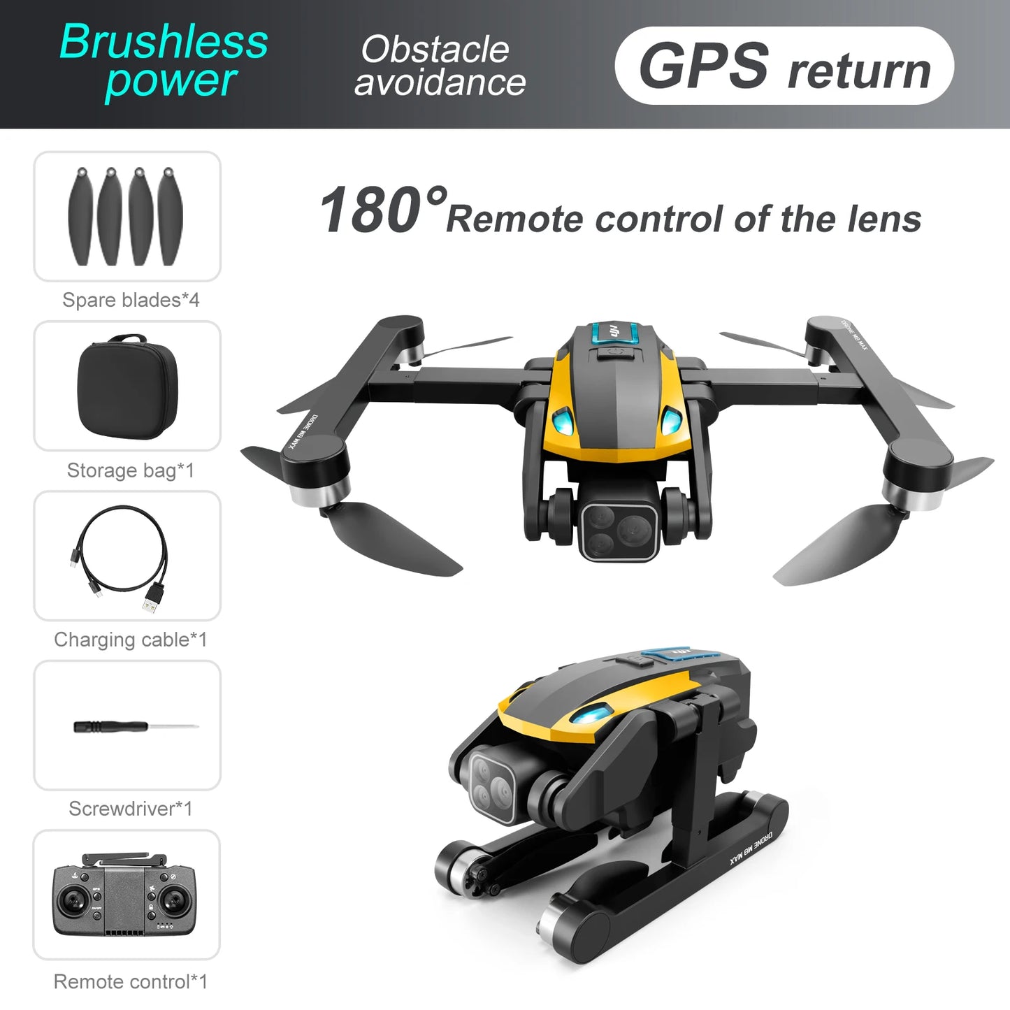 2024 M8Pro RC Drone 1080P Wide Angle HD Camera
