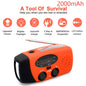 12000mAh Small Portable Radio Solar Panels Emergency Radio