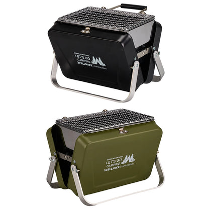 Portable Camping Stove with Handle Outdoor Barbecue