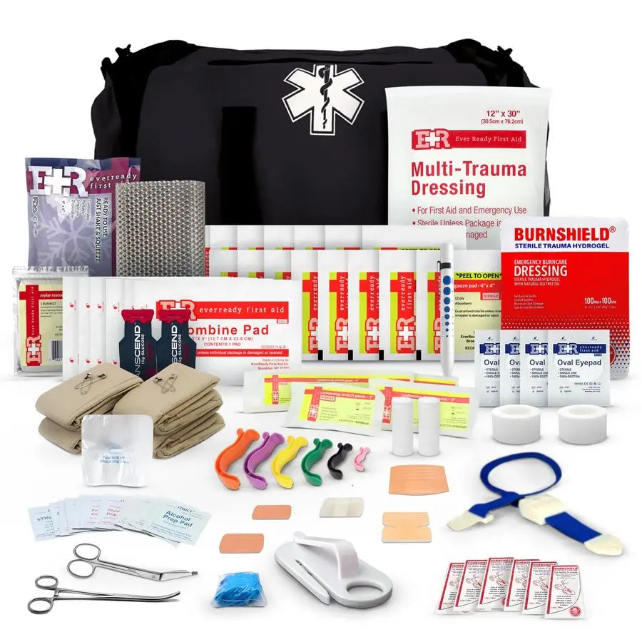 Responder Trauma First Aid Kit Bag Fully Stocked