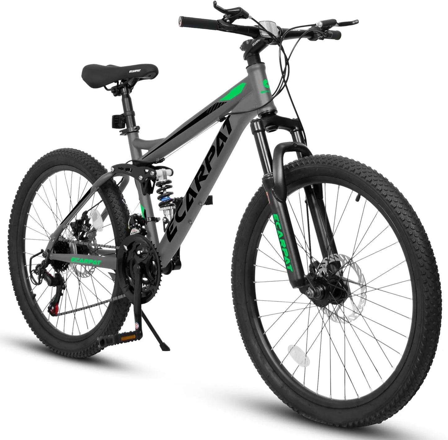 Ecarpat Dual Full Suspension Mountain Bike 24/26/27.5 Inch
