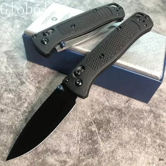 BM 535 EDC Knife Drop-Point Blade Nylon Wave Fiber Handle