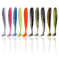 10Pcs 9cm T Tail Worm Soft Bait Plastic Fishing