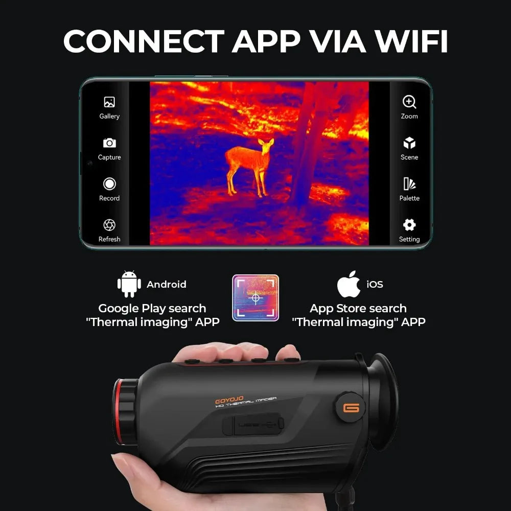 GOYOJO 384X288/256X192 50Hz Thermal Imaging Monocular, Infrared Night Vision Telescope