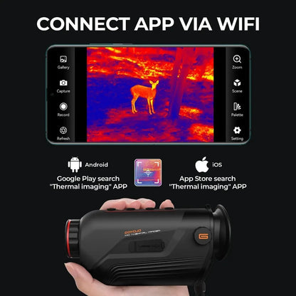 GOYOJO 384X288/256X192 50Hz Thermal Imaging Monocular, Infrared Night Vision Telescope