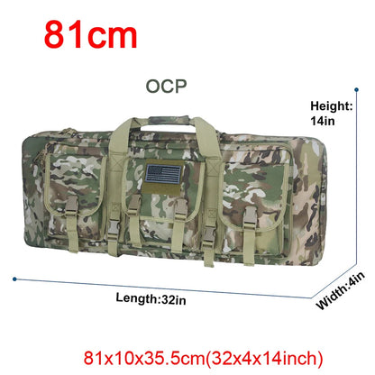 LQARMY 32 38 42 48 inch Tactical Double Rifle Case