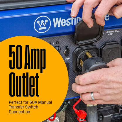 12500 Peak Watt Tri-Fuel Home Backup Portable Generator