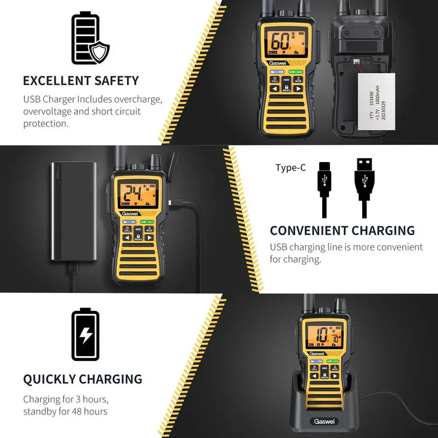 Long Range GMRS walkie talkies for Adults TwoWay Radio