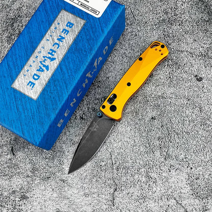 BM 533BK-2 Mini Bugout AXIS Folding Knife Plain Blade