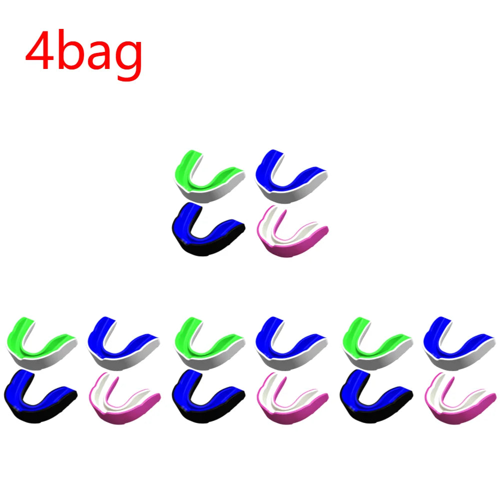 4PCS/bag Mouth Guard Boxing Taekwondo Wrestling Fighting Football