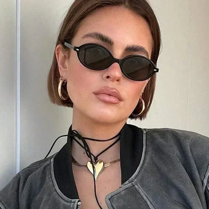 Retro Small Oval Sunglasses UV400
