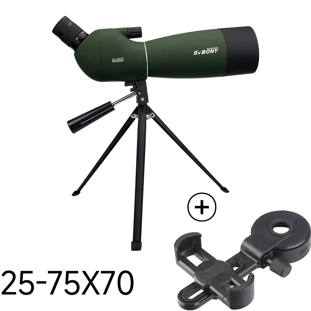 SV28 Spotting Scope 50/60/70/80mm Powerful Zoom With Tripod Waterproof