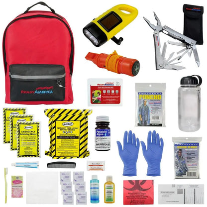 72 Hour Deluxe Emergency Kit, 1Person 3Day Backpack
