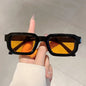 New Men Vintage Rectangle Frame Sunglasses