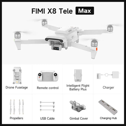 TELE MAX Drone 4K Professional HDR 48MP 3-Axis Gimbal Camera Drone