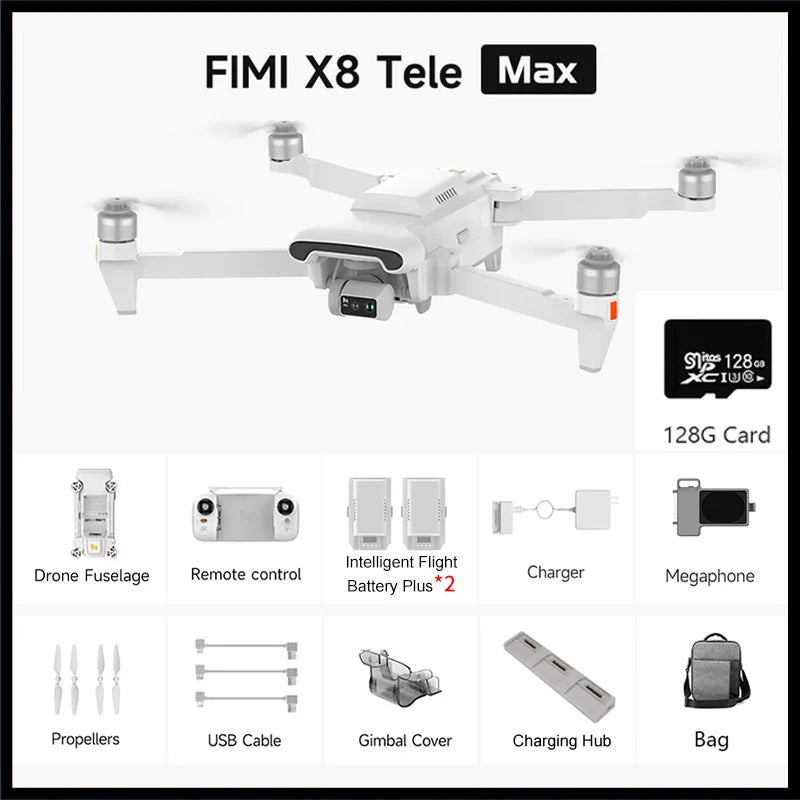 TELE MAX Drone 4K Professional HDR 48MP 3-Axis Gimbal Camera Drone