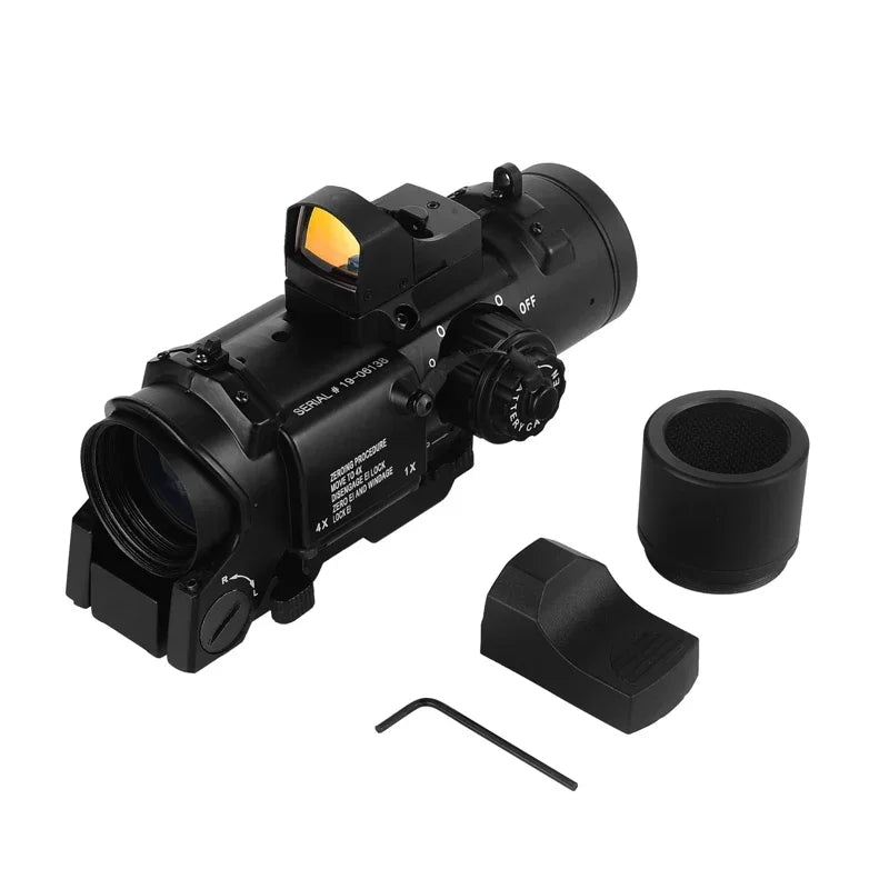1x-4x Fixed Dual Purpose Scope With Mini Red Dot