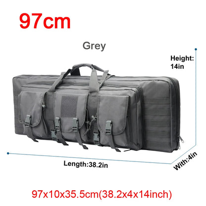 LQARMY 32 38 42 48 inch Tactical Double Rifle Case