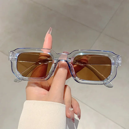 New Men Vintage Rectangle Frame Sunglasses