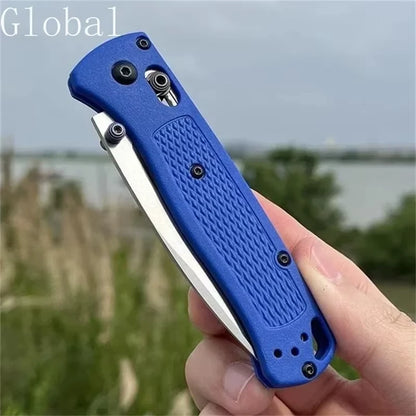 BM 535 EDC Knife Drop-Point Blade Nylon Wave Fiber Handle