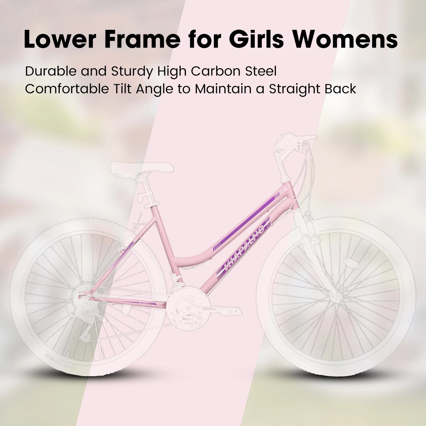 Ecarpat Womens Girls 24 26 Inch Mountain Bike, 21 Speed