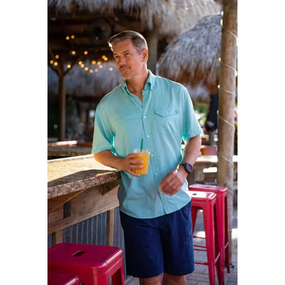 Short Sleeve Shirt, Fishing Button Down
