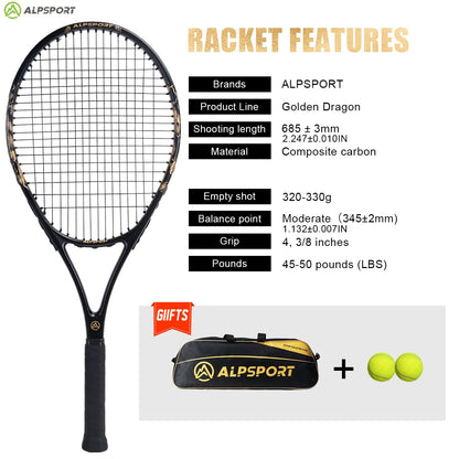 ALPSPORT JL T800 Carbon Fiber Tennis Racket