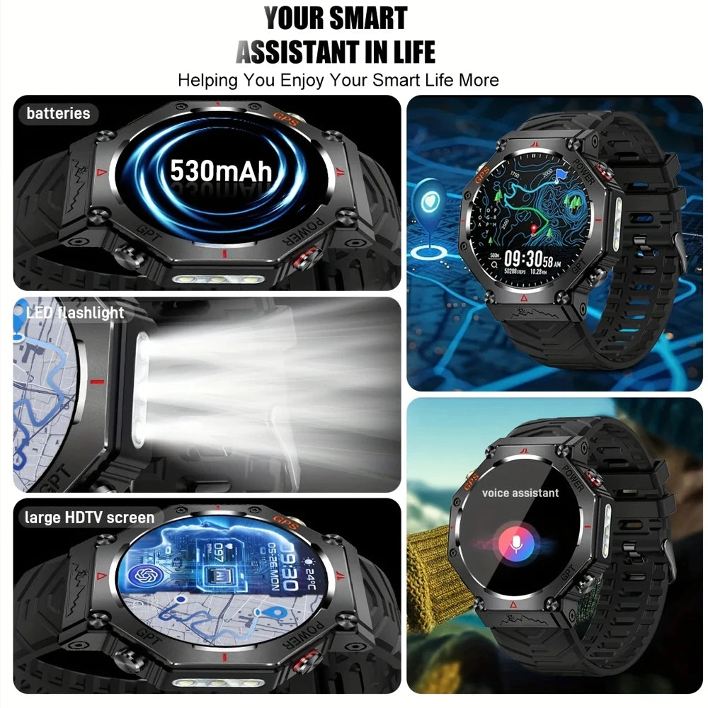 SENBONO GPS Smart Watch Men Built-in GPS
