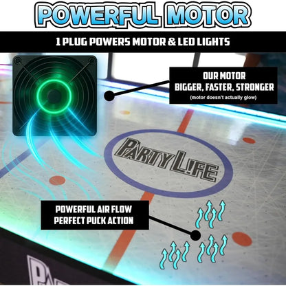 54-inch Air Hockey Table with Folding Steel Legs