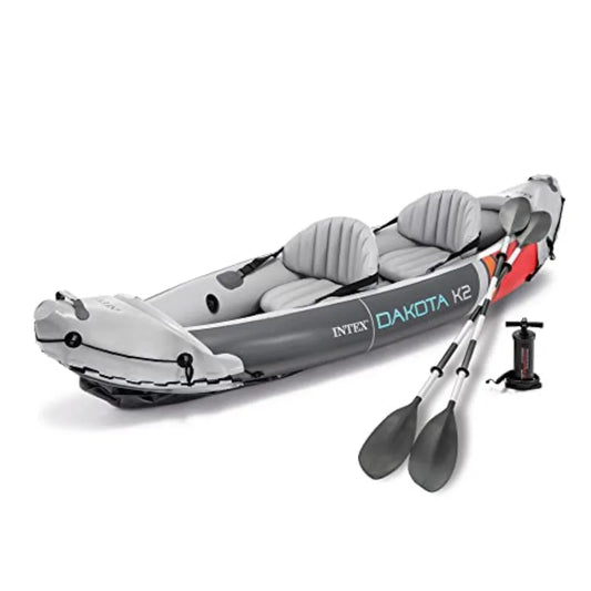 2Person Inflatable Kayak Set Oars and Pump