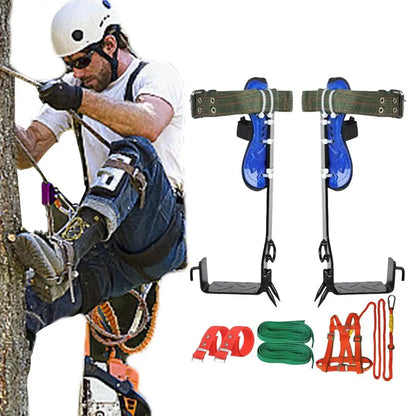 Tree Climbing Gear Kit Pole Climbing Spikes Tree Work Tools Climbing Equipment With Non-Slip Pedal For Outdoor Activities Fruit