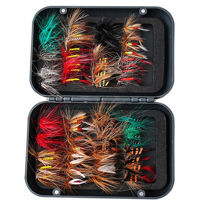 60/41pcs Box Fly Hook Set Artificial Insect Fishing